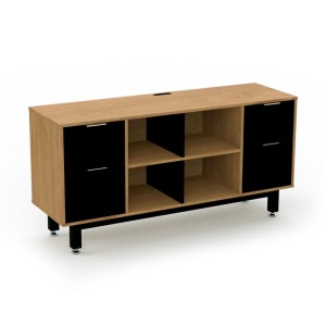 Credenza Alta con Doble Papelera y Archivo 150 x 75 cm