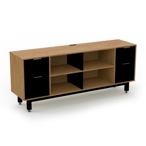 Credenza Alta con Doble Papelera y Archivo 180 x 75 cm