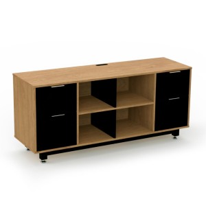 Credenza Baja con Doble Papelera y Archivo 150 x 67.5 cm