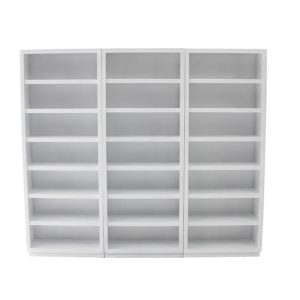 Librero Moderno Blanco Kontempo Moa